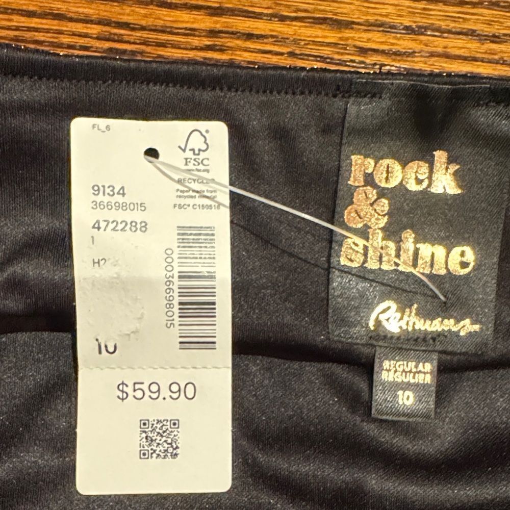 Reitmans - Elegant Black Glitter Skirt - Picture 4 of 4